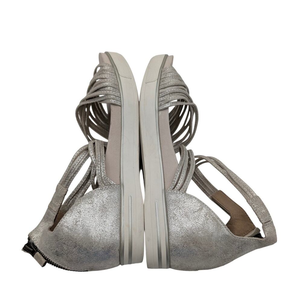 Eileen Fisher Shea Strappy Sneaker Sandals Women's Platinum Size US8.5 EU39 - Picture 6 of 9